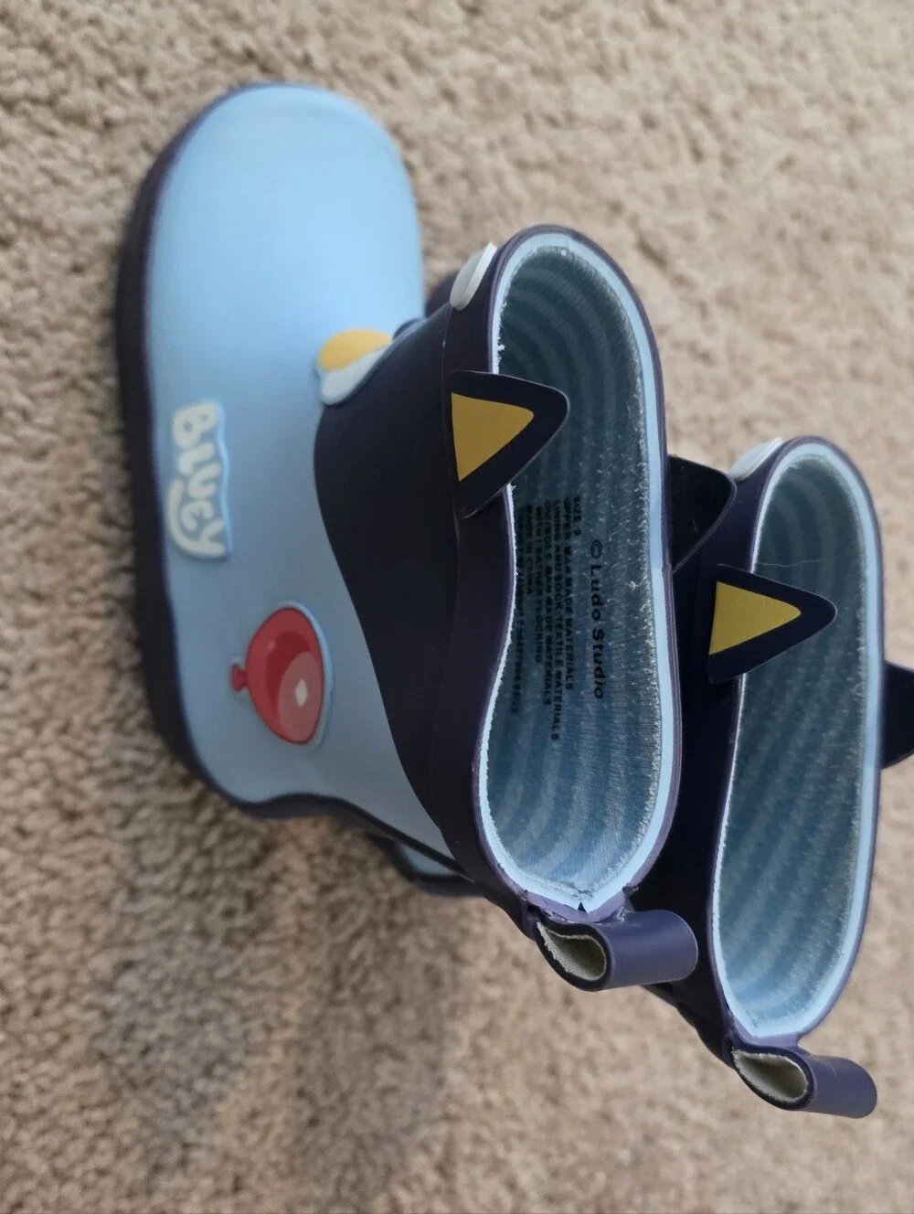 Kids Bluey Dog Rain Boots Size 9 Toddler